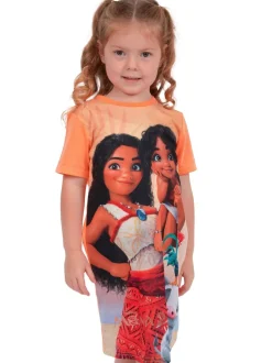 Nachtponnen*Character Disney Moana en Simea nachtjapon met personage print 2