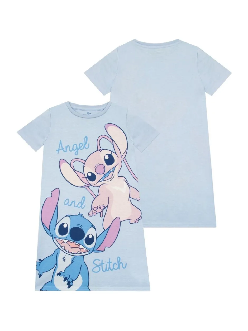 Nachtponnen|Character Disney nachthemd met Lilo and Stitch-figuurtje