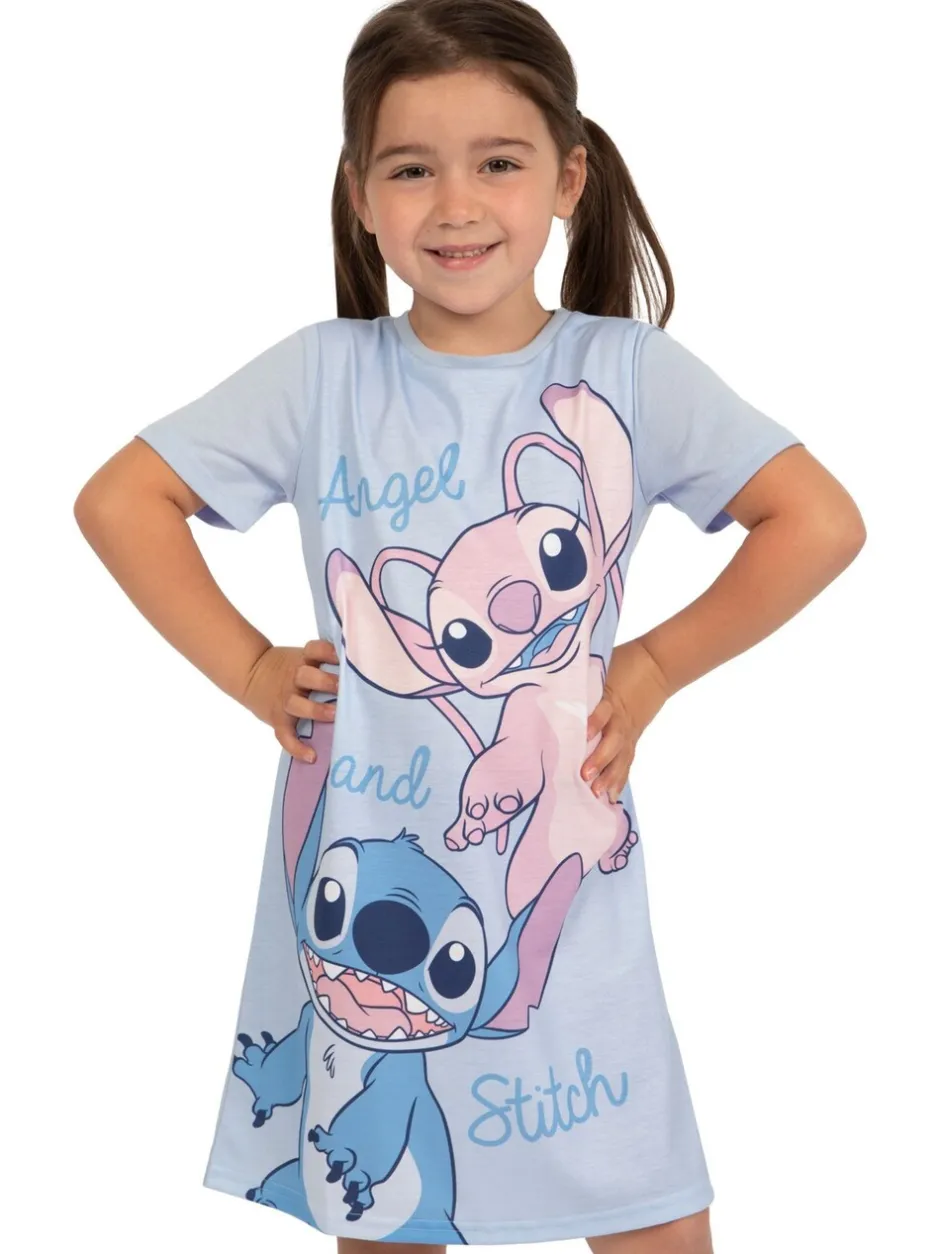 Nachtponnen|Character Disney nachthemd met Lilo and Stitch-figuurtje