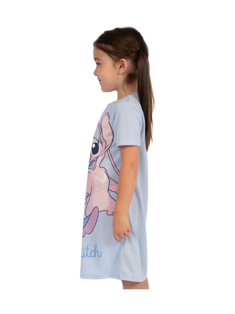 Nachtponnen|Character Disney nachthemd met Lilo and Stitch-figuurtje