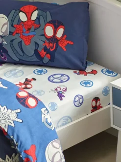 Kinderbeddengoed|Beddenlakens En Kussenslopen|Next Disney Spidey and His Amazing Friends hoeslaken van 100% katoen