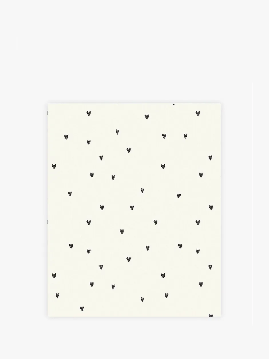 Behang|Next Ditsy Heart 10M Wallpaper Zwart