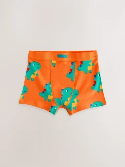 Ondergoed*Next Diverse kleuren met dinosaurusprint - Set van 7 boxershorts met zachte tailleband (1,5-10 jr)