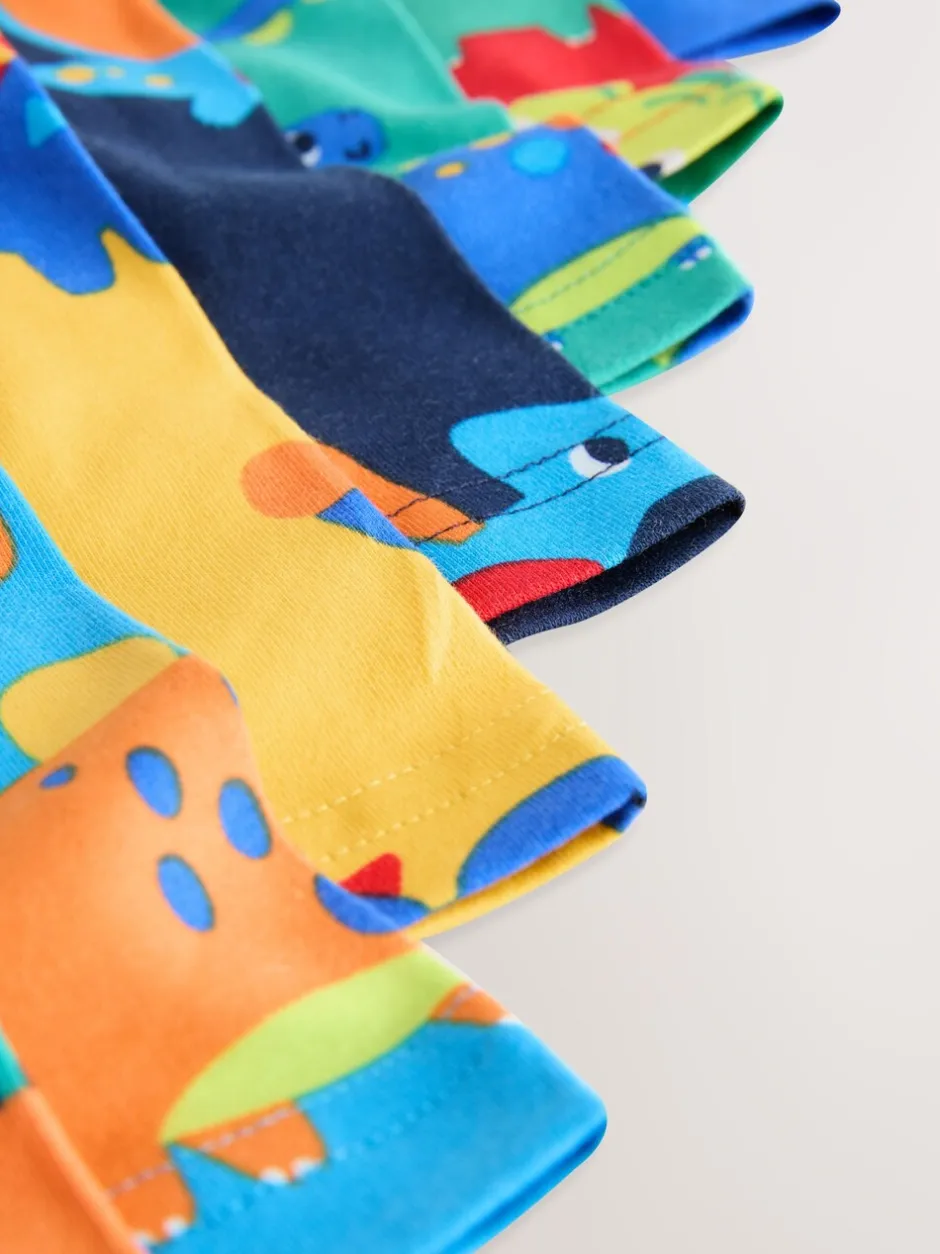Ondergoed*Next Diverse kleuren met dinosaurusprint - Set van 7 boxershorts met zachte tailleband (1,5-10 jr)