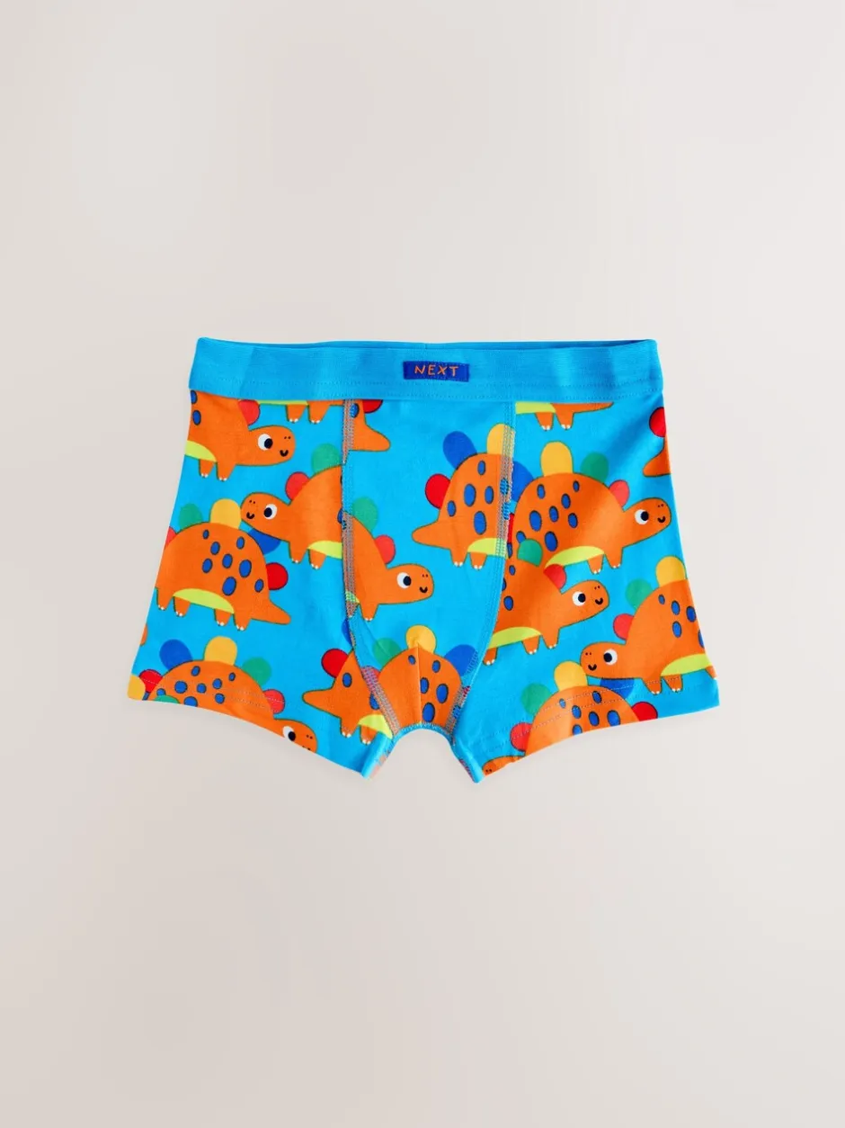 Ondergoed*Next Diverse kleuren met dinosaurusprint - Set van 7 boxershorts met zachte tailleband (1,5-10 jr)