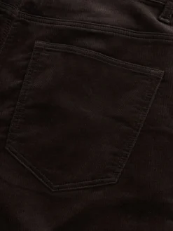 Broeken En Chino's|Next - Motionflex Corduroy Stretch Trousers Donker bordeauxrood