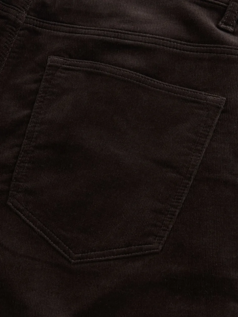 Broeken En Chino's|Next - Motionflex Corduroy Stretch Trousers Donker bordeauxrood