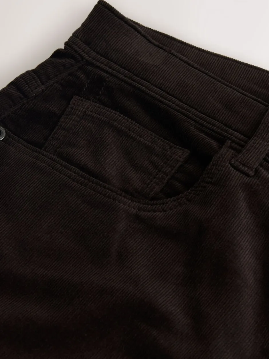 Broeken En Chino's|Next - Motionflex Corduroy Stretch Trousers Donker bordeauxrood