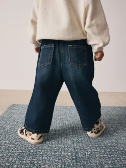 Jeans En Joggingbroeken|Jeans|Next - Jeans met wijde pijpen (3 mnd-7 jr) Donker gewassen denim