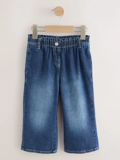Jeans En Joggingbroeken|Jeans|Next - Jeans met wijde pijpen (3 mnd-7 jr) Donker gewassen denim