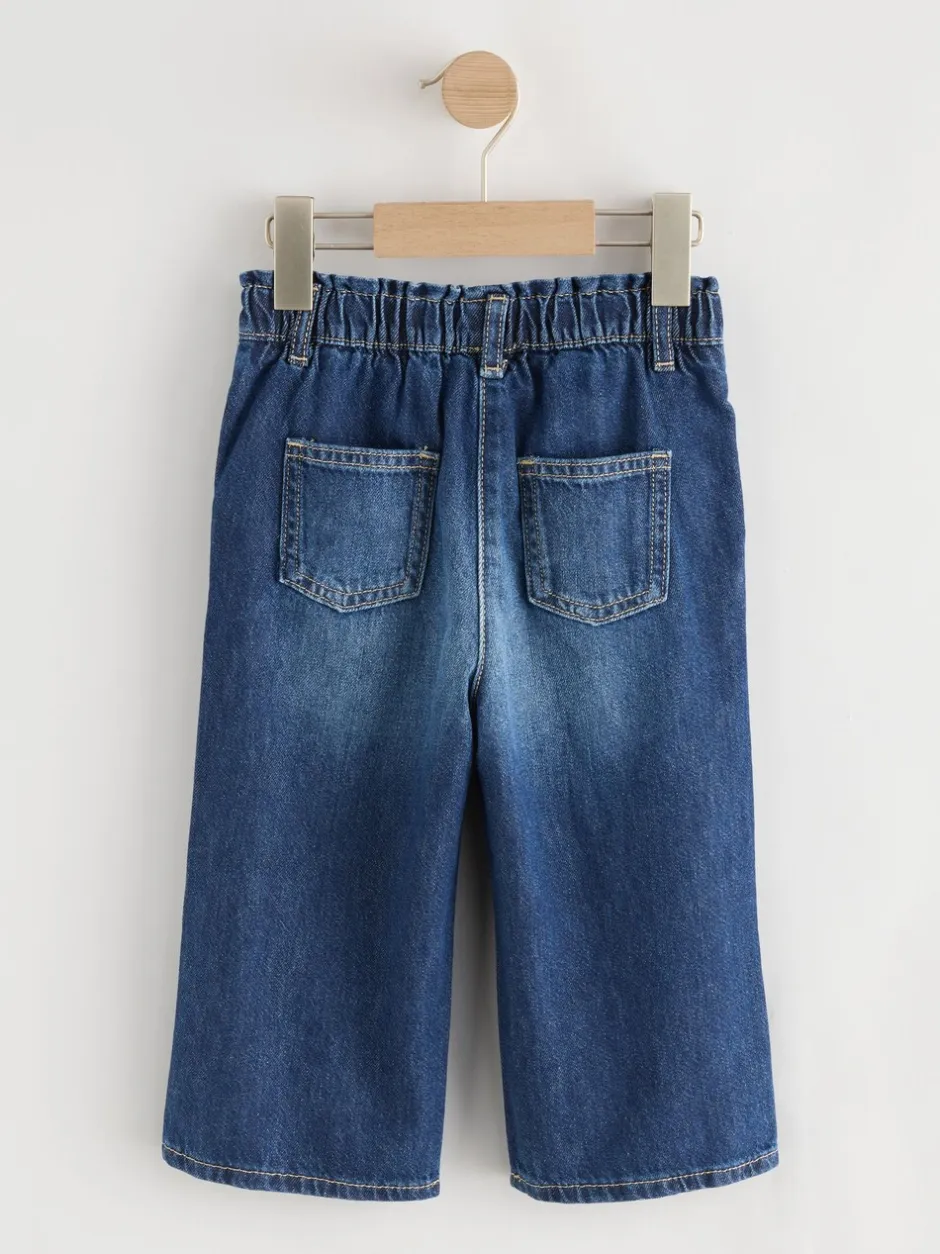 Jeans En Joggingbroeken|Jeans|Next - Jeans met wijde pijpen (3 mnd-7 jr) Donker gewassen denim