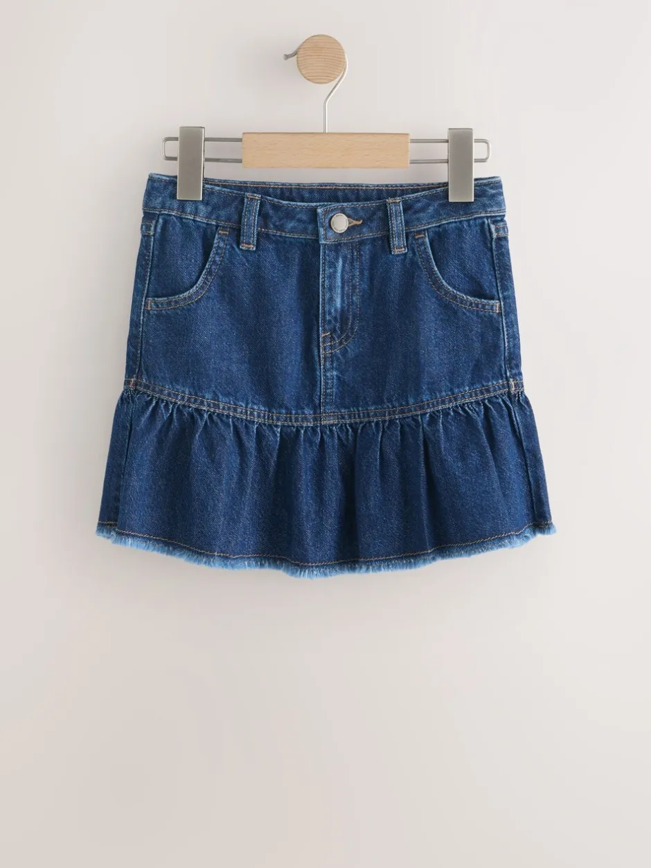 Shorts En Rokken*Next - Katoenen rok (3-16jr) Donker gewassen denim