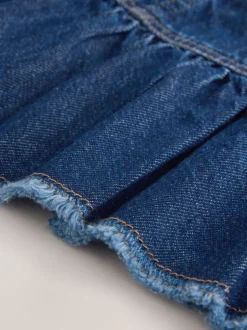Shorts En Rokken*Next - Katoenen rok (3-16jr) Donker gewassen denim