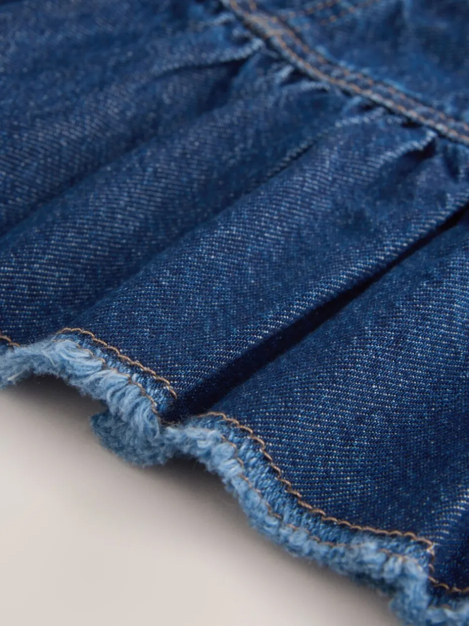 Shorts En Rokken*Next - Katoenen rok (3-16jr) Donker gewassen denim