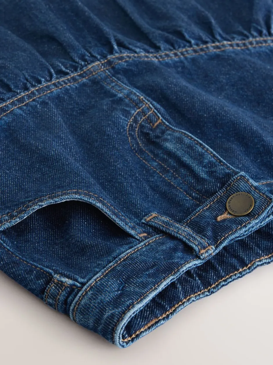 Shorts En Rokken*Next - Katoenen rok (3-16jr) Donker gewassen denim