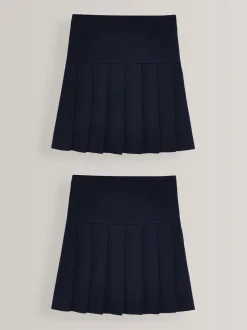 Schoolkleding|Shorts En Rokken|Next Donkerblauw - 2 Geplooide schoolrokken (3-16jr)