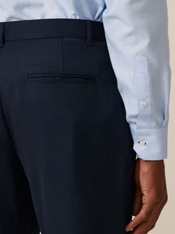 Formele Broek*Next - 2 Modieuze broeken zonder bandplooi Donkerblauw