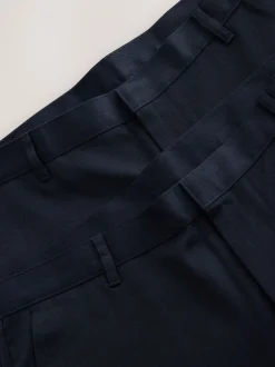 Formele Broek*Next - 2 Modieuze broeken zonder bandplooi Donkerblauw