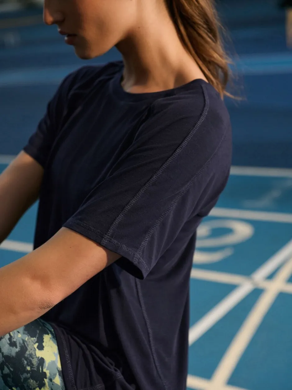 Sportkleding*Next - Active Crew Neck Short Sleeve T-Shirt Donkerblauw