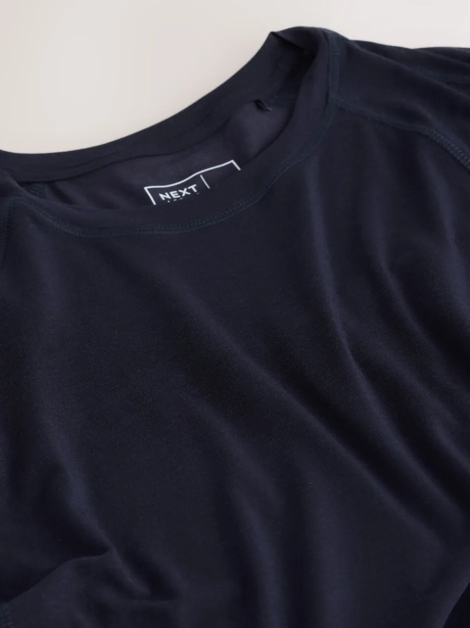 Sportkleding*Next - Active Crew Neck Short Sleeve T-Shirt Donkerblauw