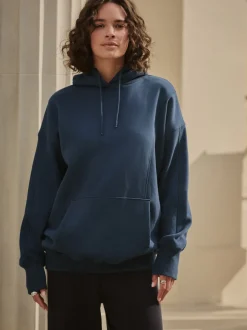 Sportkleding|Hoody's En Sweatshirts*Next Donkerblauw - Active Longline Overhead Hoodie met superzacht naaddetail en zakken