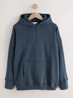 Sportkleding|Hoody's En Sweatshirts*Next Donkerblauw - Active Longline Overhead Hoodie met superzacht naaddetail en zakken