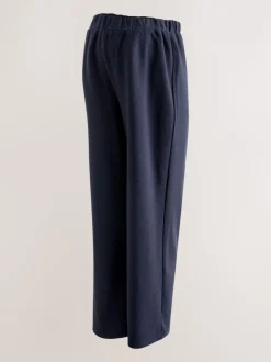 Moederschap|Broeken*Next Donkerblauw - Behaaglijke zwangerschapsbroek met wijde pijpen
