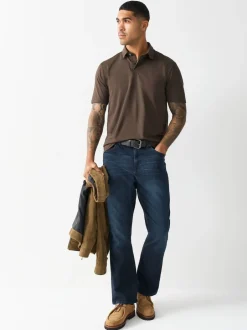 Jeans*Next - Bootcut - Authentic jeans met riem Donkerblauw