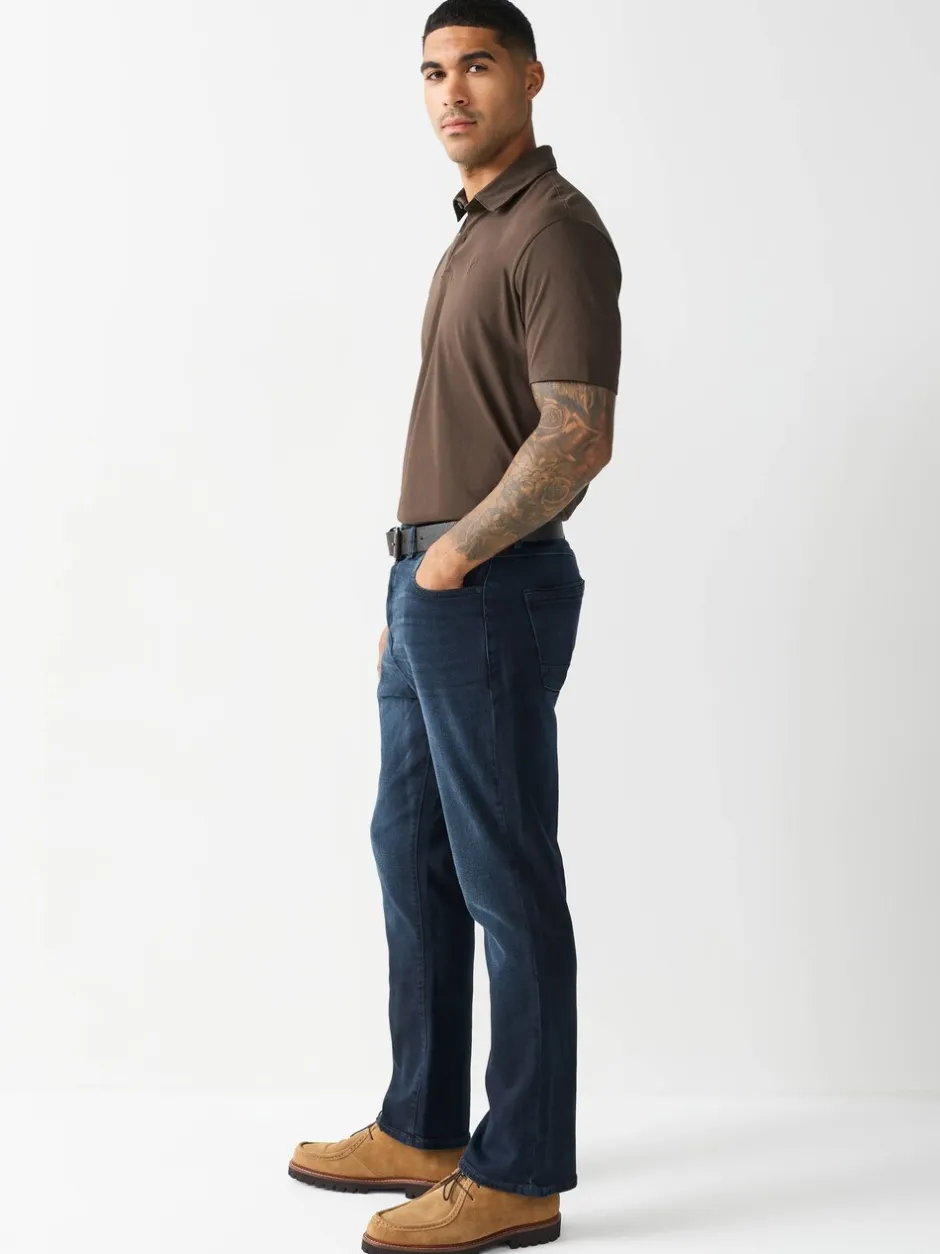 Jeans*Next - Bootcut - Authentic jeans met riem Donkerblauw