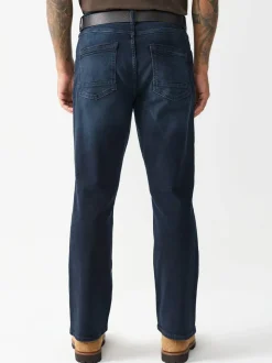 Jeans*Next - Bootcut - Authentic jeans met riem Donkerblauw