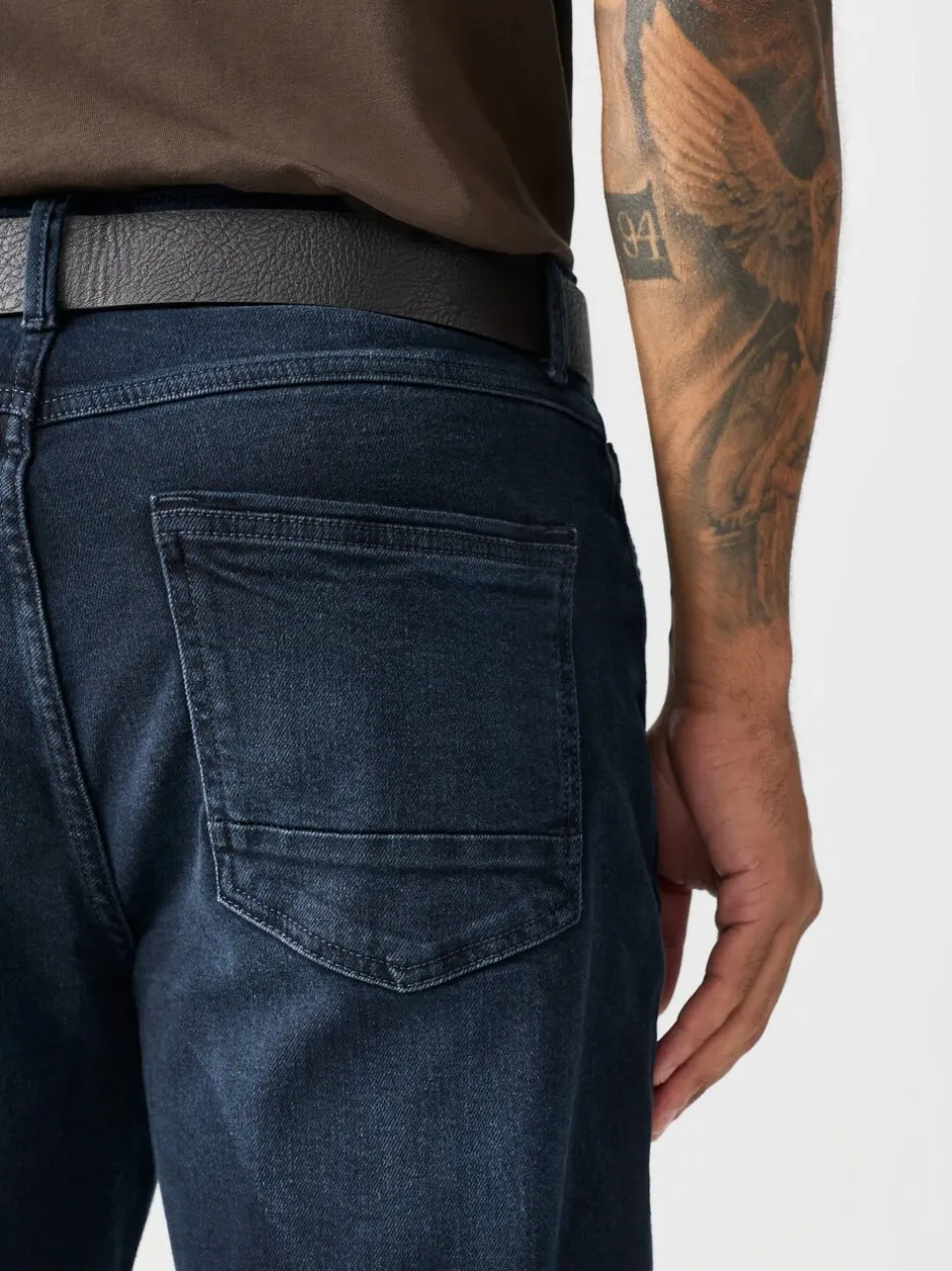 Jeans*Next - Bootcut - Authentic jeans met riem Donkerblauw
