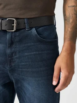Jeans*Next - Bootcut - Authentic jeans met riem Donkerblauw