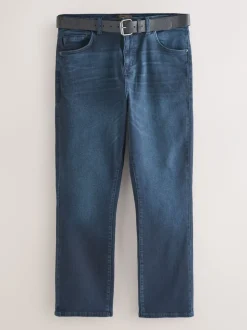 Jeans*Next - Bootcut - Authentic jeans met riem Donkerblauw
