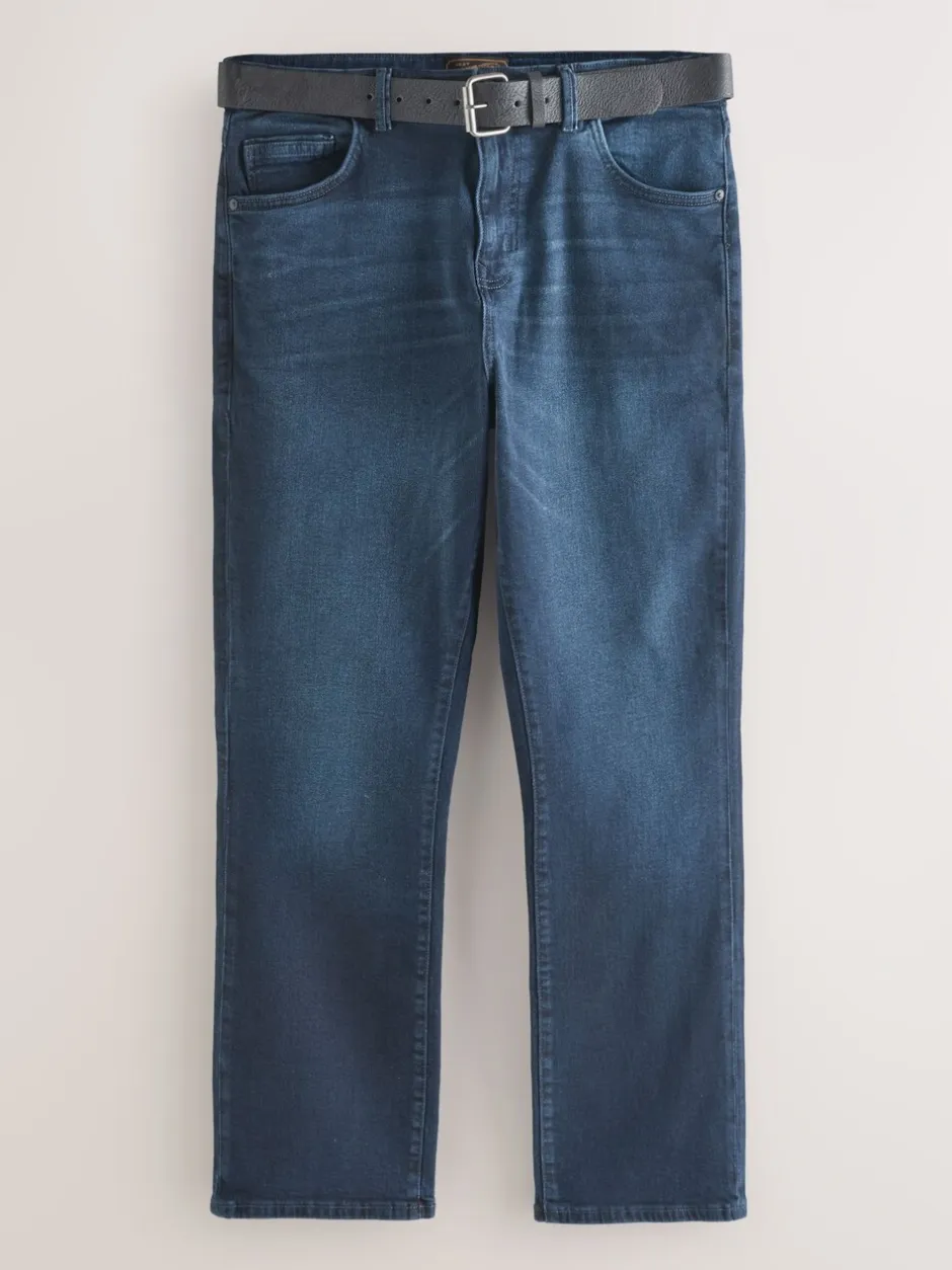 Jeans*Next - Bootcut - Authentic jeans met riem Donkerblauw