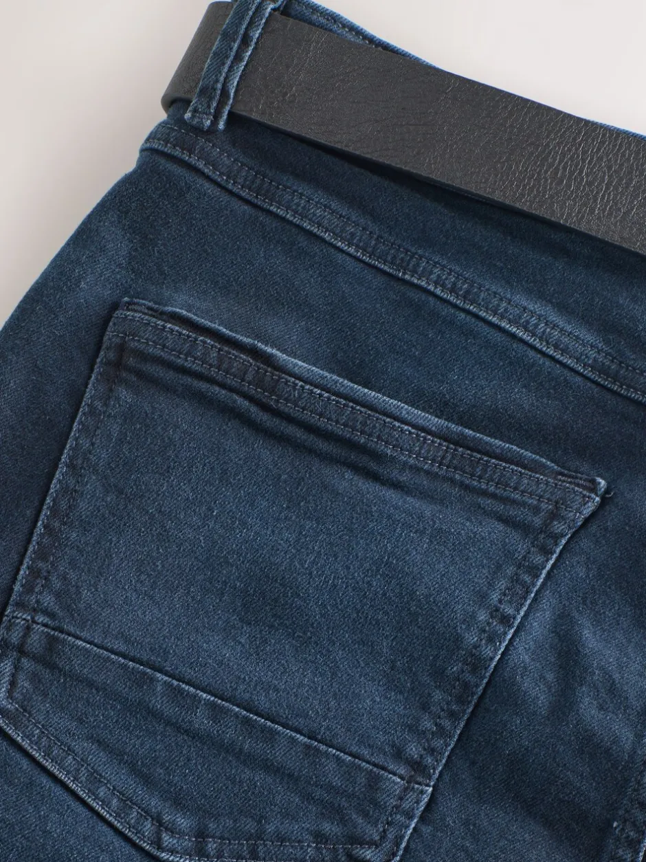 Jeans*Next - Bootcut - Authentic jeans met riem Donkerblauw