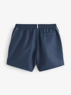 Badkleding|BOSS Donkerblauw - Starfish sneldrogende zwembroek