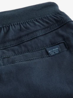 Broeken En Chino's*Next - Broek met geribde elastische taille (3-16 jr) Donkerblauw