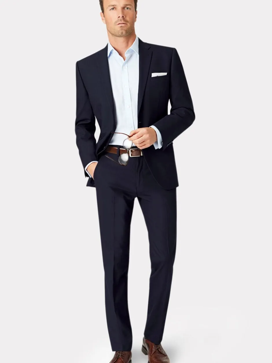Formele Broek*Brook Taverner - Tailored Fit Washable Suit Jacket Donkerblauw