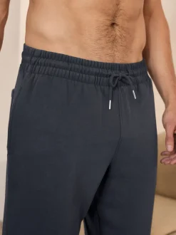 Loungewear|Joggingbroeken*Next - Brushback Heavyweight Open Joggers Donkerblauw
