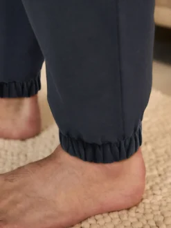 Loungewear|Joggingbroeken*Next - Brushback Heavyweight Open Joggers Donkerblauw