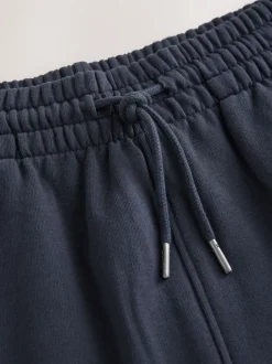 Loungewear|Joggingbroeken*Next - Brushback Heavyweight Open Joggers Donkerblauw