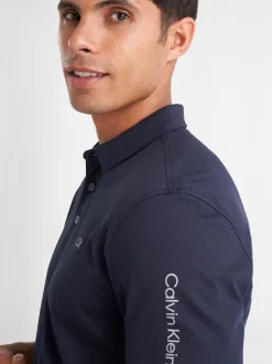 Poloshirts*Calvin Klein Golf Donkerblauw - Uni poloshirt
