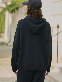 Hoody's En Sweatshirts|Next - Compact Cosy Graphic Long Sleeve Hoodie Donkerblauw