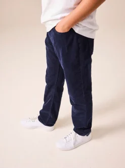 Broeken En Chino's|Next - Corduroy broek (3-16jr) Donkerblauw