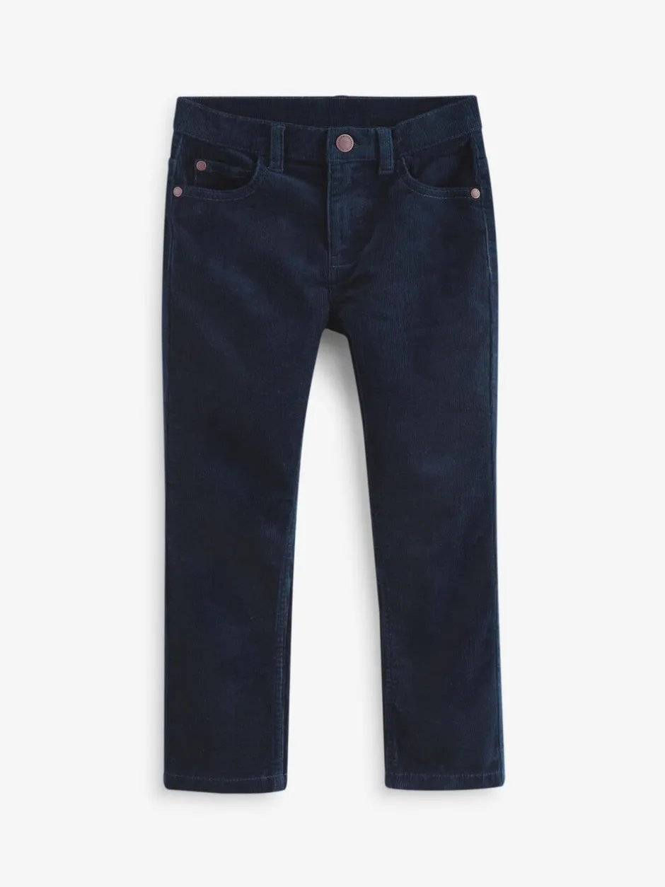 Broeken En Chino's|Next - Corduroy broek (3-16jr) Donkerblauw