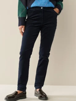 Broeken*Next - Corduroy skinny broek Donkerblauw