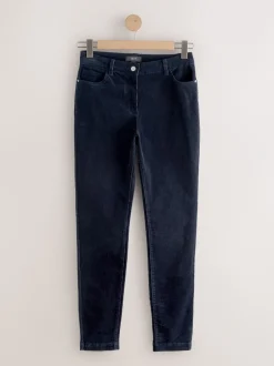 Broeken*Next - Corduroy skinny broek Donkerblauw