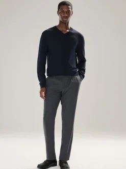 Gebreide Kleding*Next - Cotton Rich Long Sleeve Jumper Donkerblauw