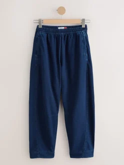Jeans*Next - Denim Jersey Broeken met Barrel jeans Donkerblauw