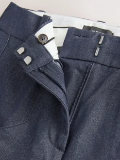 Kostuums En Werkkleding|Broeken|Next Donkerblauw - Denim Military Slim Flare Trousers